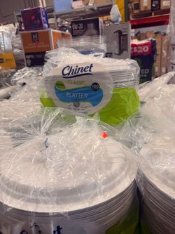 Chinet Classic Compostable Platters 100-Count Brand New Only $12.99!
