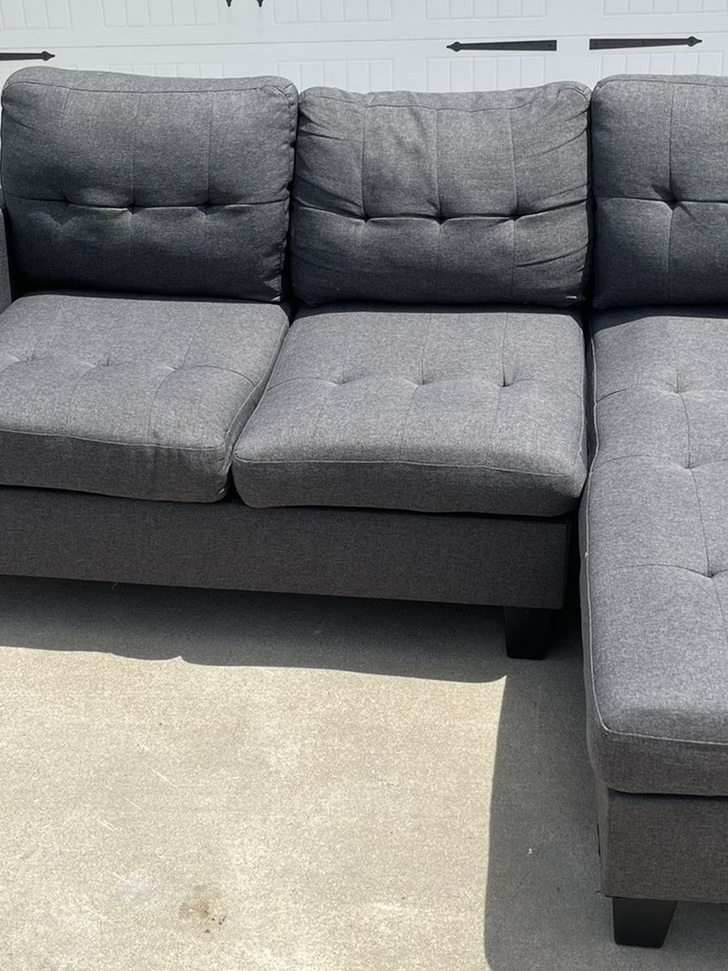 L Shaped Grey Couch