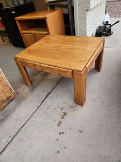 solid oak table