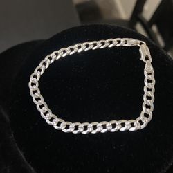 Cuban Cut Bracelet 925 From Italy