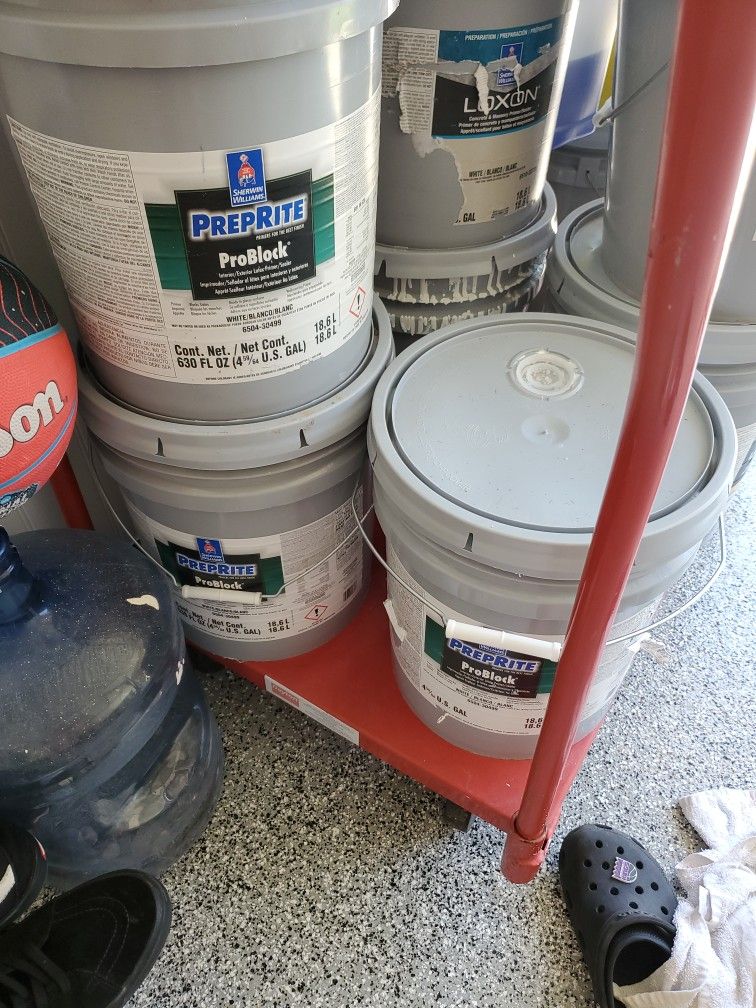 Sherwin Williams Preprite Problock Primer White New (15)available $80 each*firm *la Porte Tx Pick Up /read Info/leer