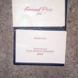 Manual Book 4 A Pontiac Grand Prix '04 Car