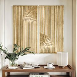 Gold Metal Wall Art