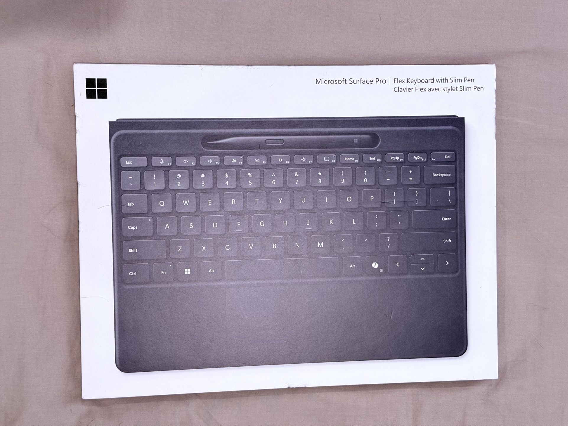 Microsoft - Surface Slim Pen (2nd Edition) and Pro Flex Keyboard for Pro (11th Edition), Pro 9, Pro 8 - Black
