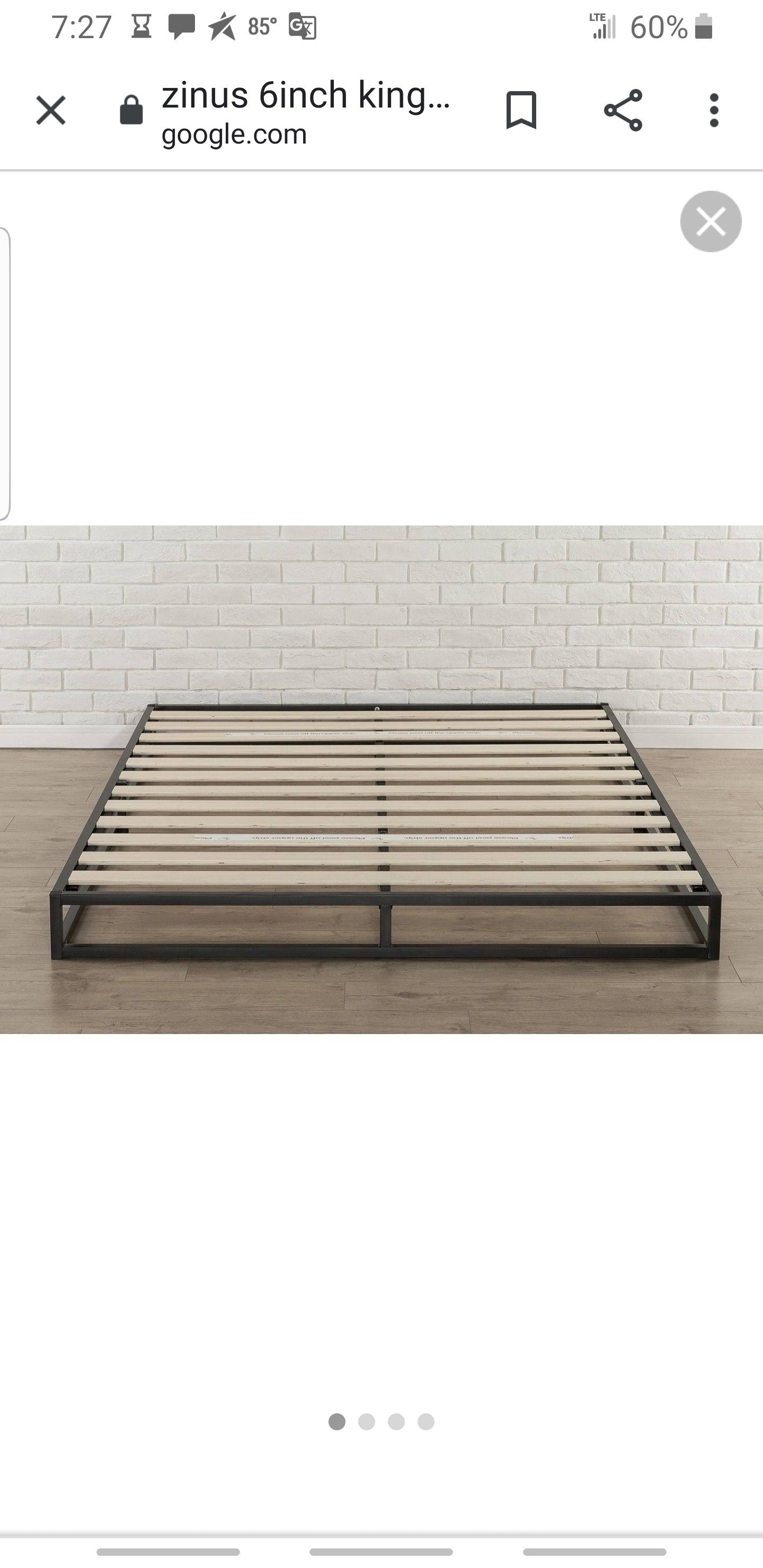 Priage by Zinus 6 Inch King-Size Platforma Low Profile Bed Frame