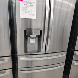 $1800(MSRP$3999, Save $2199) LG French 4 Door With Craft Ice and Door-in-Door 
