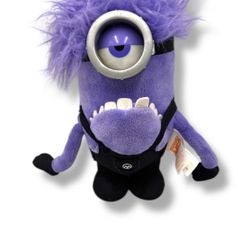 DESPICABLE ME 2 Talking Purple Minion PLUSH with Glowing Eye Thinkway Toys WORKS