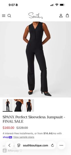 SPANX Perfect Sleeveless Jumpsuit  size : XS