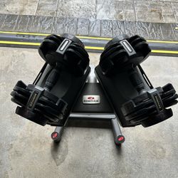 BOWFLEX SelectTech 220 Adjustable Dumbbells 2.5-20 Lbs with Rack