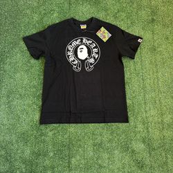 Bape X Chrome heart Black and white