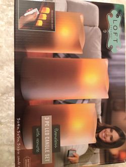 Flameless candles- with remote NEW IN BOX