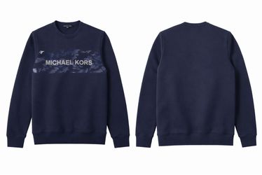 Michael Kors Black Camo Pattern Crewneck Sweatshirt Size M