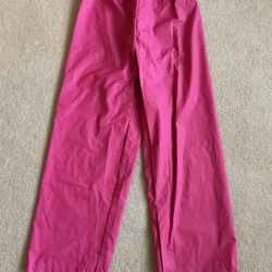 Girls Rain Pants Sz L 14-16 by Red Ledge, Pink Elastic, Waist, Waterproof Excellent Preowned Condition 