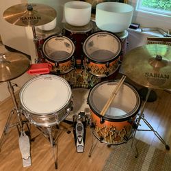 Ddrum Drum Set, SP Snare, LP Block, Sabian Cymbals