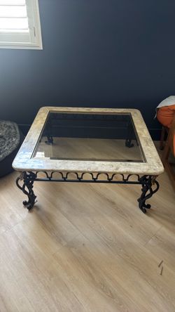 glass coffee table