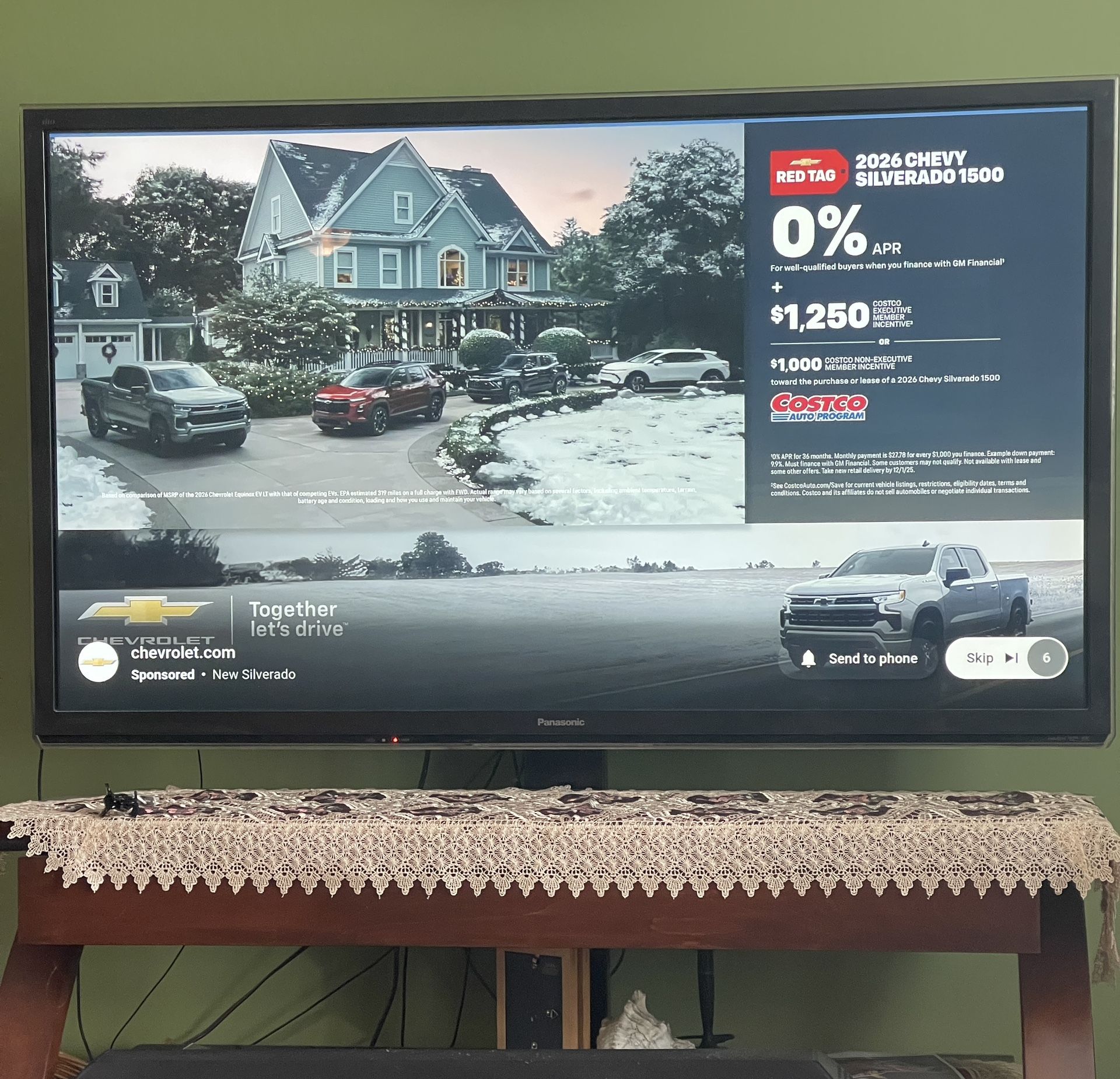 Plasma TV 55”- Panasonic