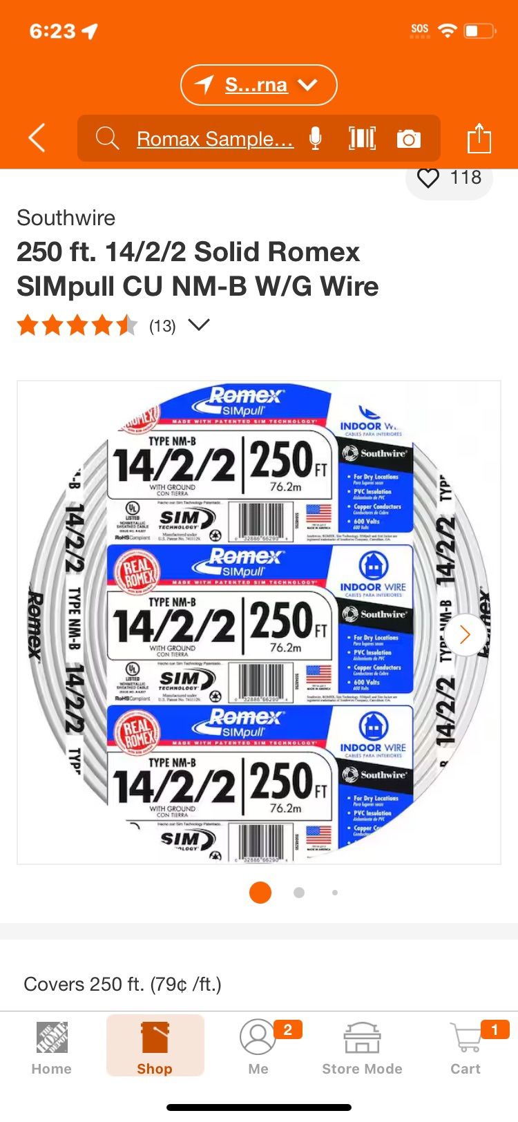 Romex SIMpull 14/2 Wiring