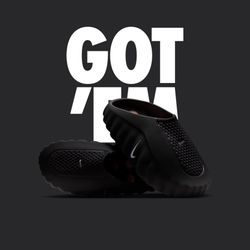 Nike Mind 001 Slide Black Chrome