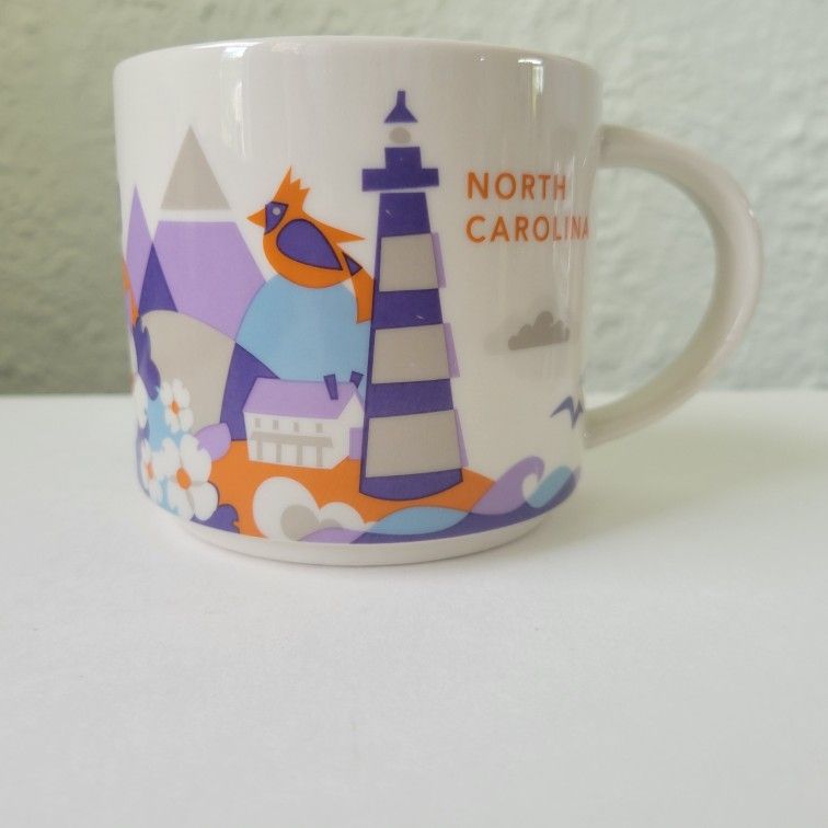 Starbucks Coffee You Are Here Coffee Mug North Carolina, USA 2017 Mug 14oz