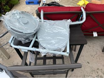 McKesson Folding Steel Frame Commode