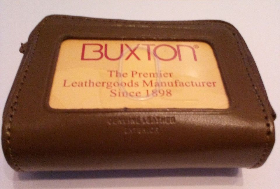 Buxton Genuine Leather Double-Zip Wallet