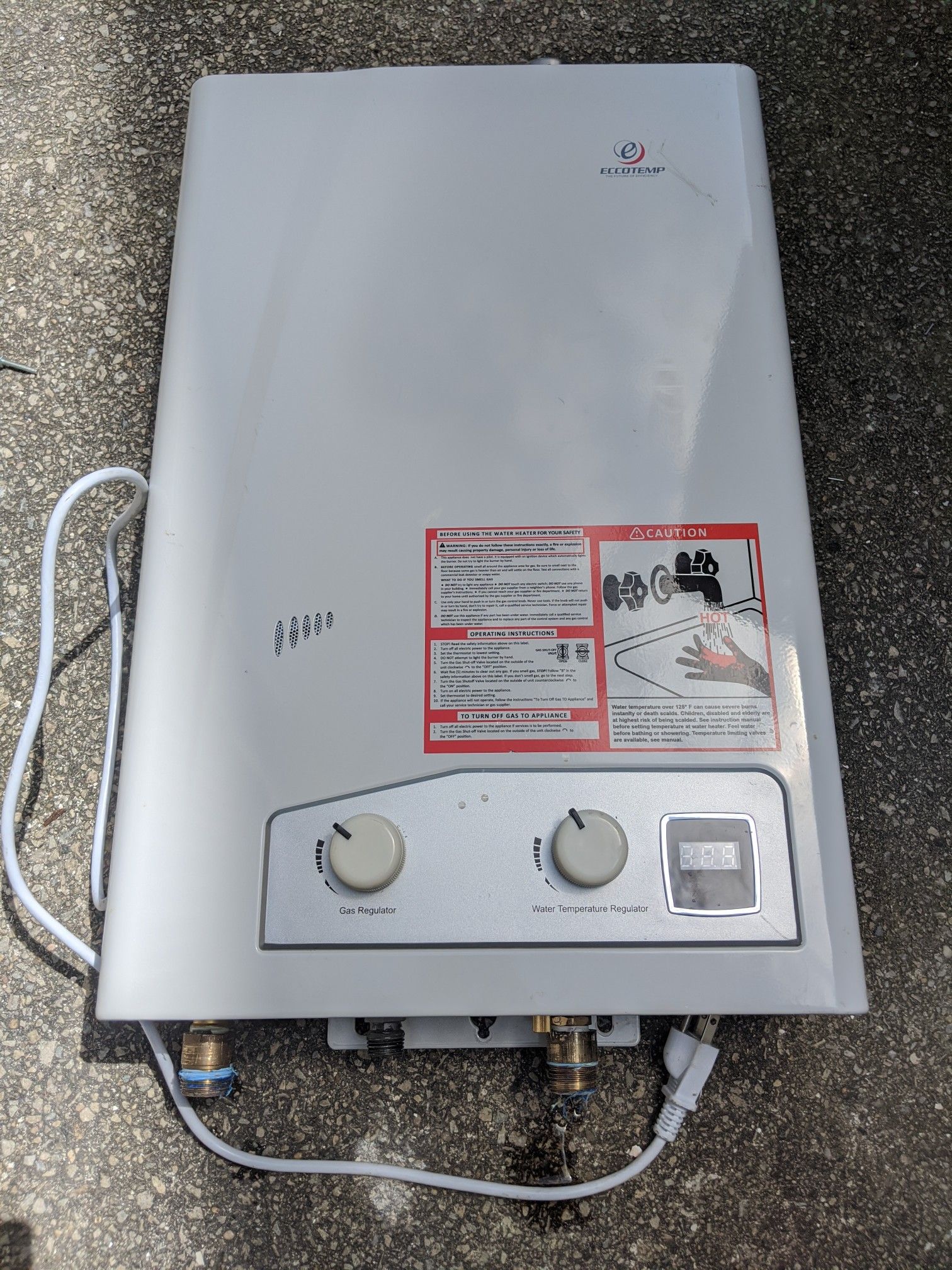 Tankless water heater lp