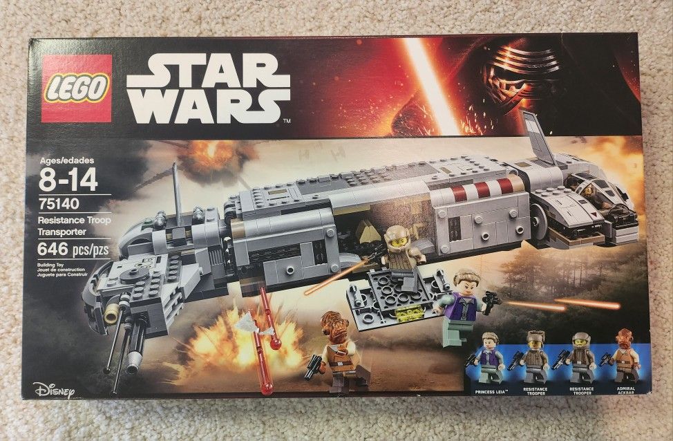 Lego 75140 Star Wars: Resistance Troop Transporter (Brand New, Sealed)