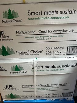 Box of letter size printing paper / 5000 sheet