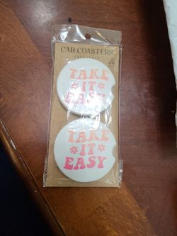 Stoneware Car Coasters