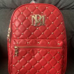 Beautiful NWT Red Badgley Mischka Backpack 