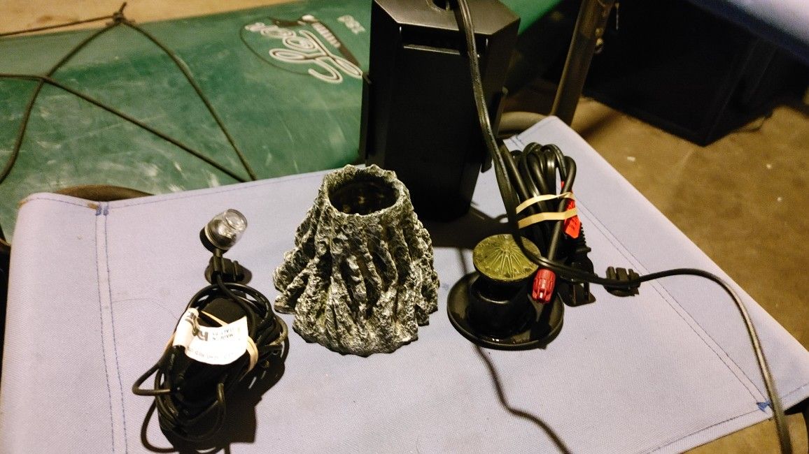 Aquarium volcano bubble machine/Fish tank water filter