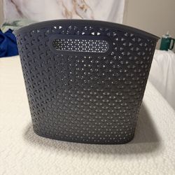 LARGE GREY PLASTIC STORAGE BIN