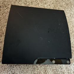 Sony PlayStation 3 PS3 Slim CECH-2001A Black Console Only UNTESTED For Parts/repair