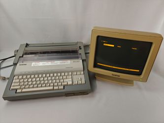 Brother WP-3400 Word Processor + Monitor + Ribbons + Manual - Types Perfectly