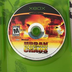 Original Xbox Game Urban Chaos Disk Only