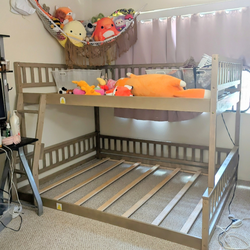 Full over Queen Wood Bunk Bed