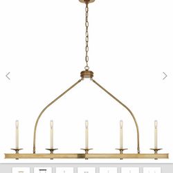 New Inbox, Brass Bar Chandelier
