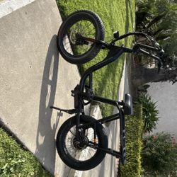 Rad Power Bikes RadRunner2 E-Cargo Bike 20" Fat Tires Black Front Light Rear Rack