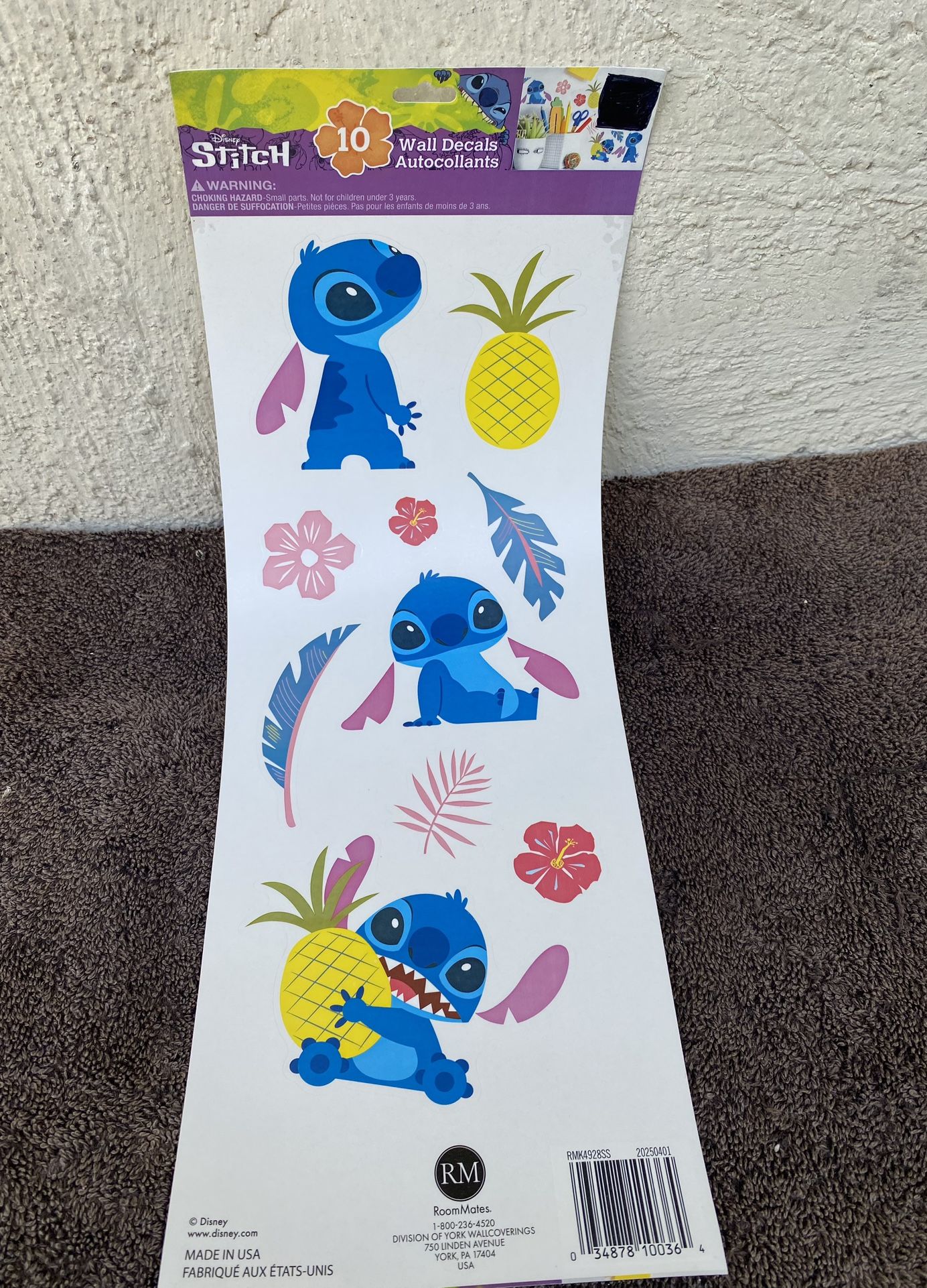 Disney Stitch Wall Decals Sheet (10)