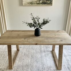 6FT X 3FT Solid Wood Modern Rustic Farmhouse Dining Table