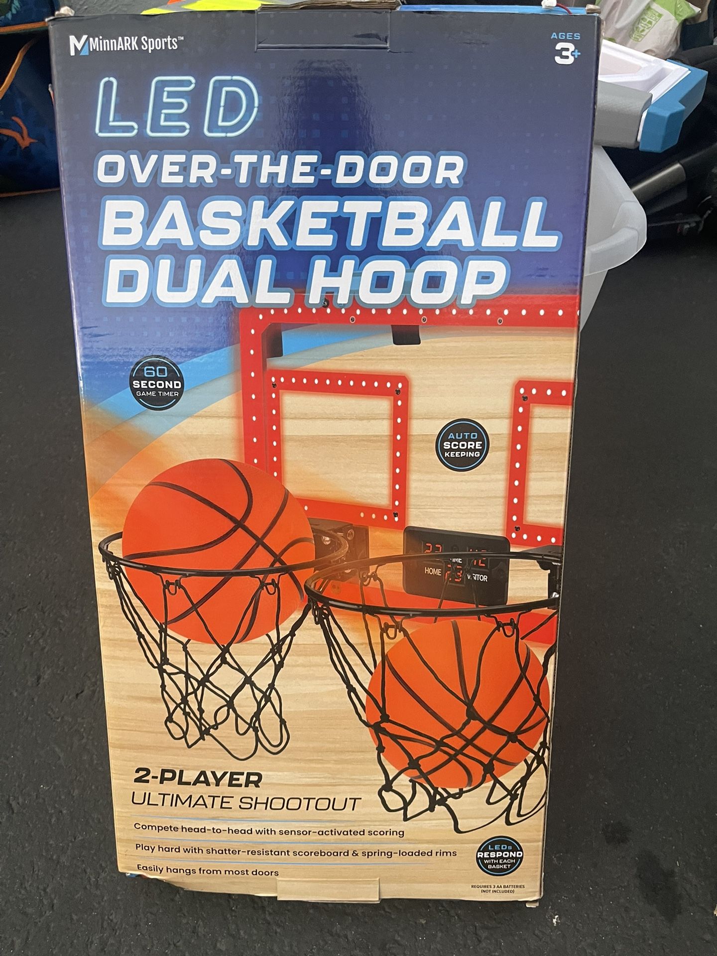 LED Over The Door Basketball Dual Hoop
