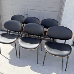 Mid Century Dining Chairs - Set Of 6