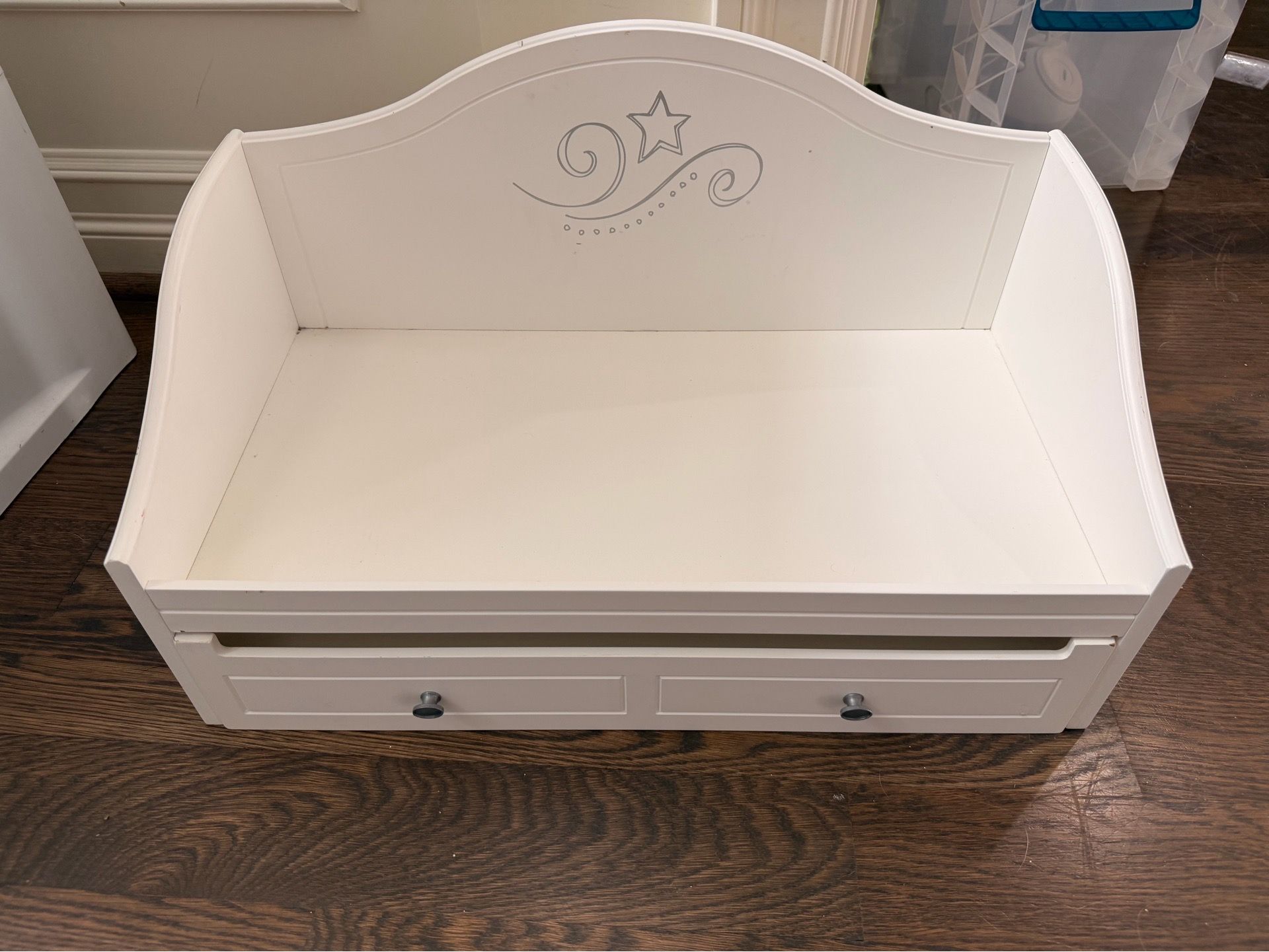 American Girl Doll Bed with Storage Drawer