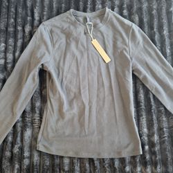 Skims COTTON JERSEY LONG SLEEVE T-SHIRT