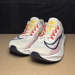 Nike Zoom Fly 5 Mens Size 9.5 White/Obsidian Bright Crimson Shoes