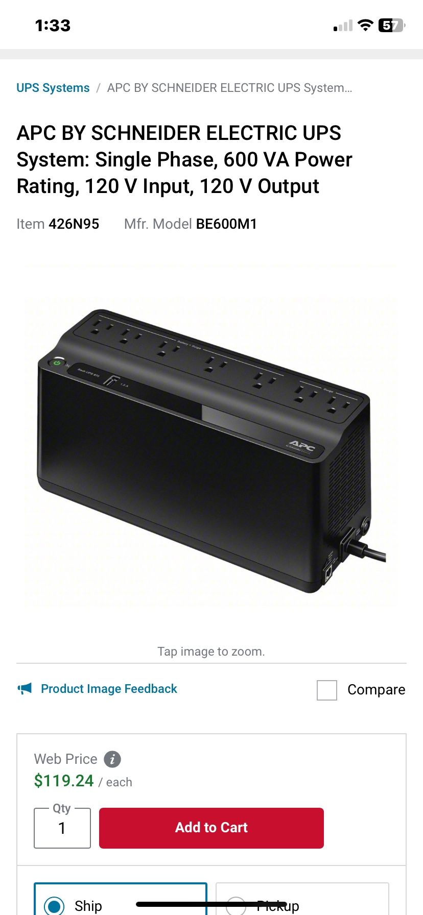 Surge Protector And 12 V Battery Pack