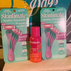 2-4 Skintimate Razors 1-shave Gel All For $10