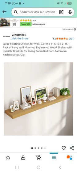Brand New Floating Shelf $45