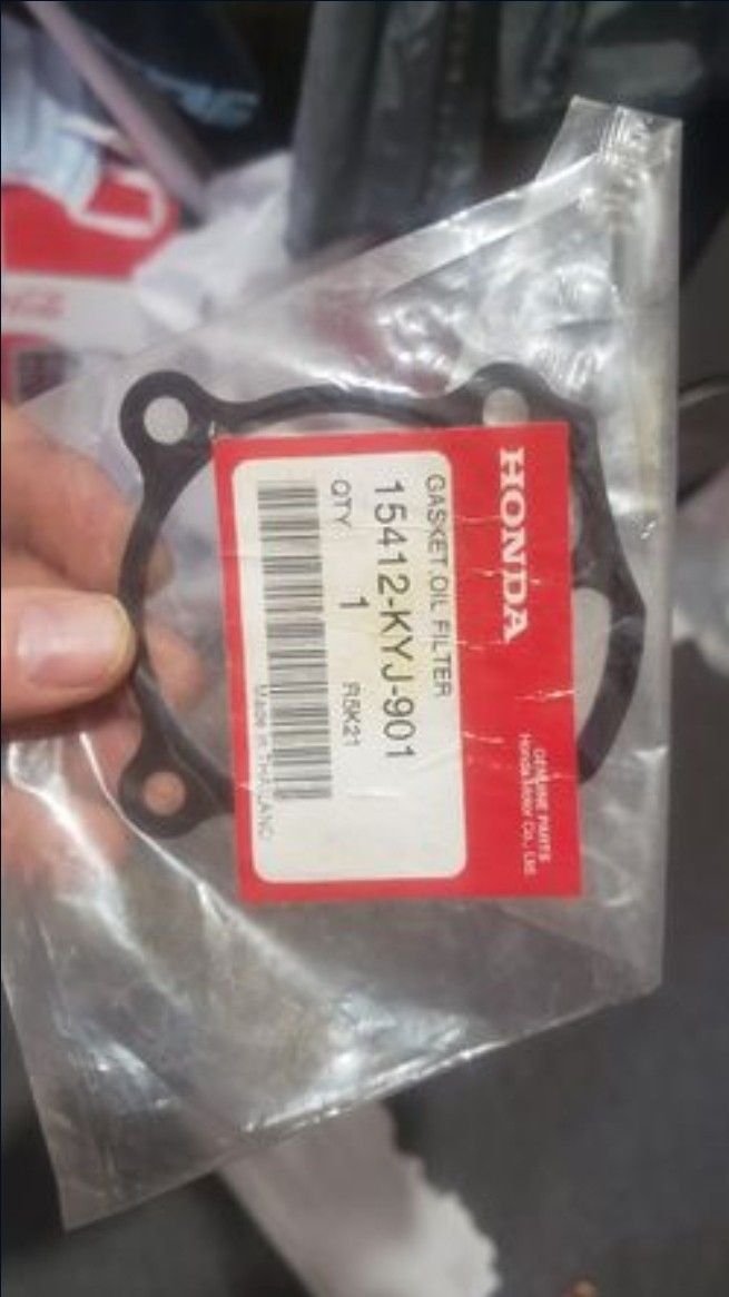 Honda Motorcycle Oil Filter Gasket