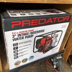 Predator Motor Engine Gas Water Pump 212cc 